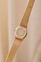 1970s Vintage Tissot Stylist Ladies Gold Manual Wind Mechanical Watch - Minimalist Oval Swiss Timepiece