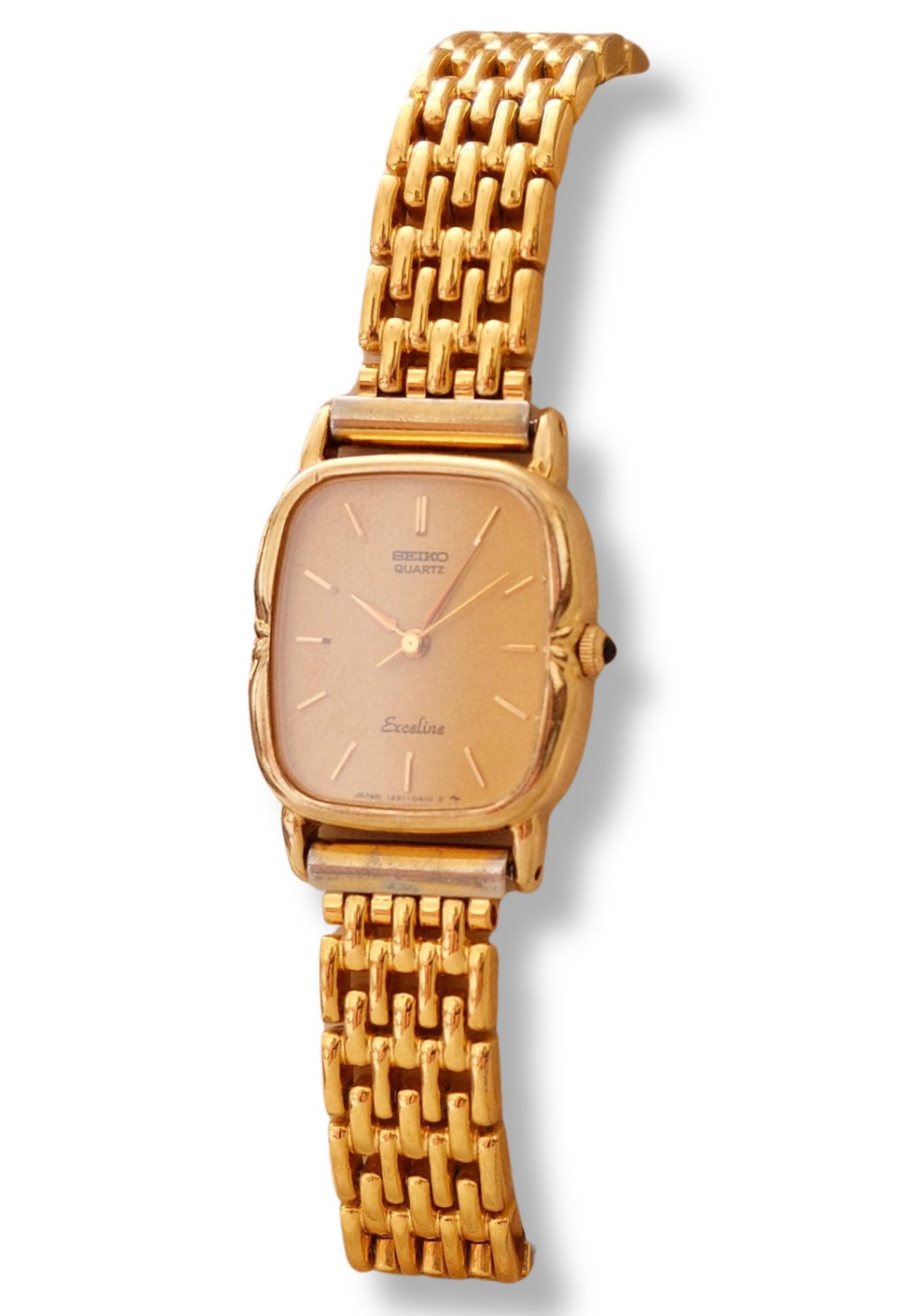 Vintage 1990s Gold-Plated Ladies' Seiko Exceline Quartz Watch