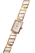 Vintage Ladies Mother of Pearl Gold Accurist Watch Working