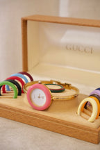 RARE Vintage Gucci Interchangeable Bezel Watch FULL SET with Box