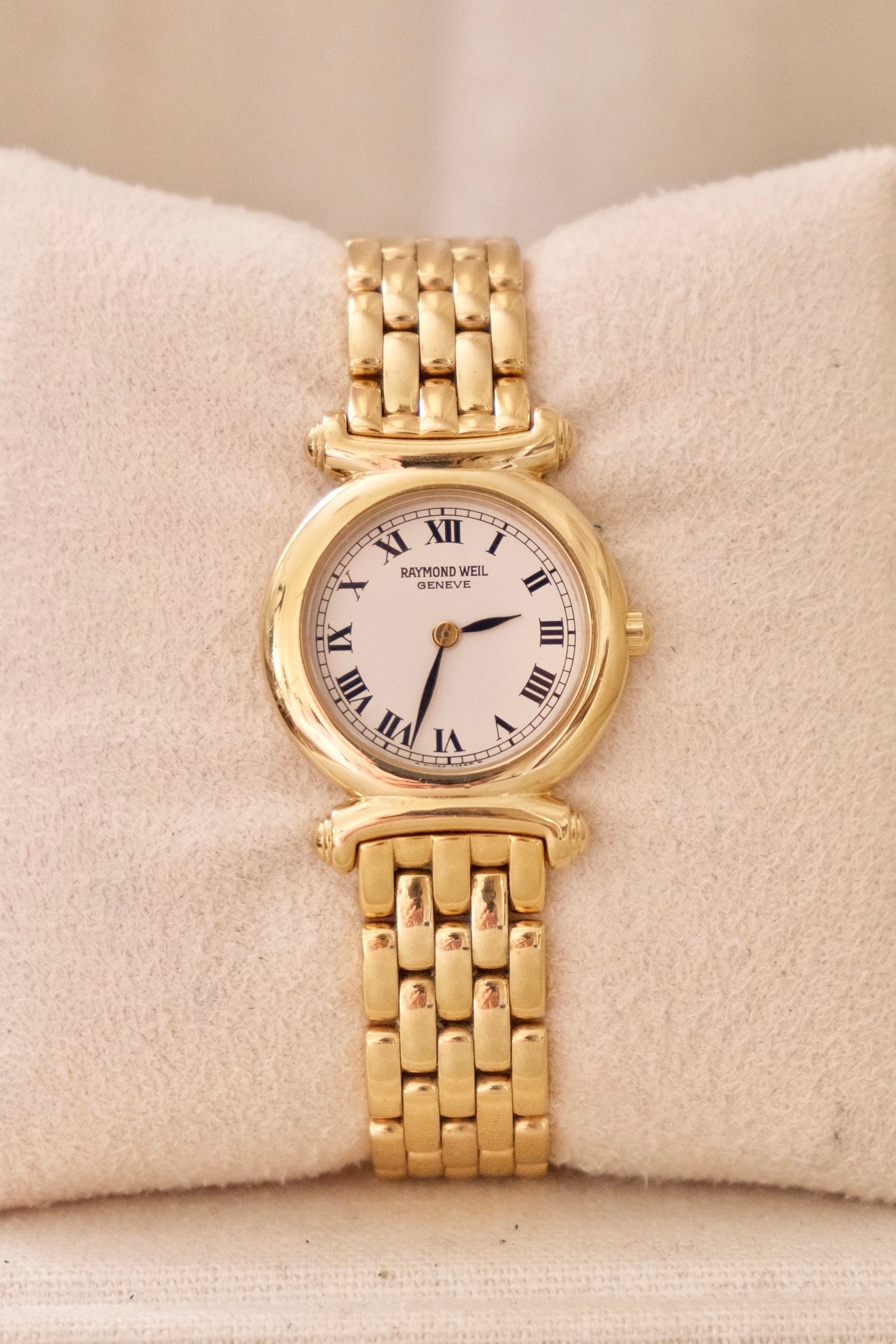 Vintage Women’s 18k Gold Plated Raymond Weil Watch