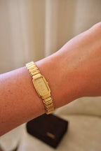 1990 Vintage Ladies Seiko Lassale Gold Tank Watch Box & Papers