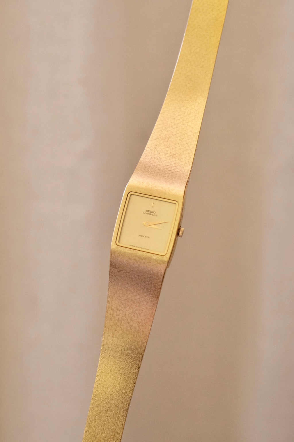 Near Mint 1983 Gold Seiko Lassale Watch with Box & Papers
