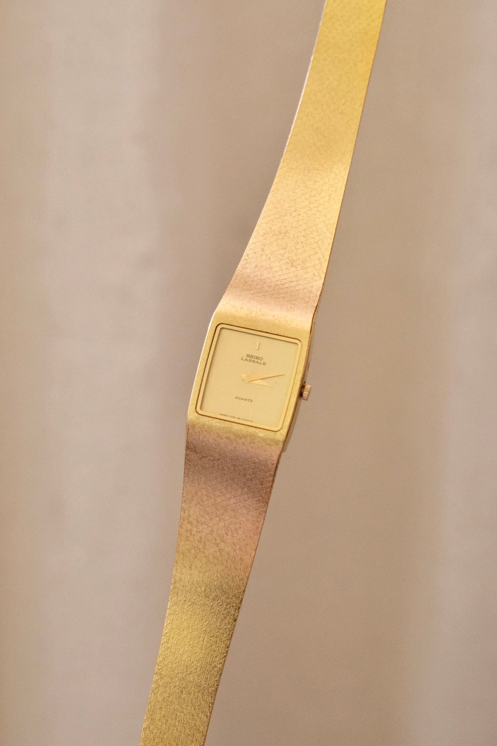 Near Mint 1983 Gold Seiko Lassale Watch with Box & Papers