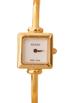 Rare Vintage Ladies 1900L Gold Bangle Gucci Watch