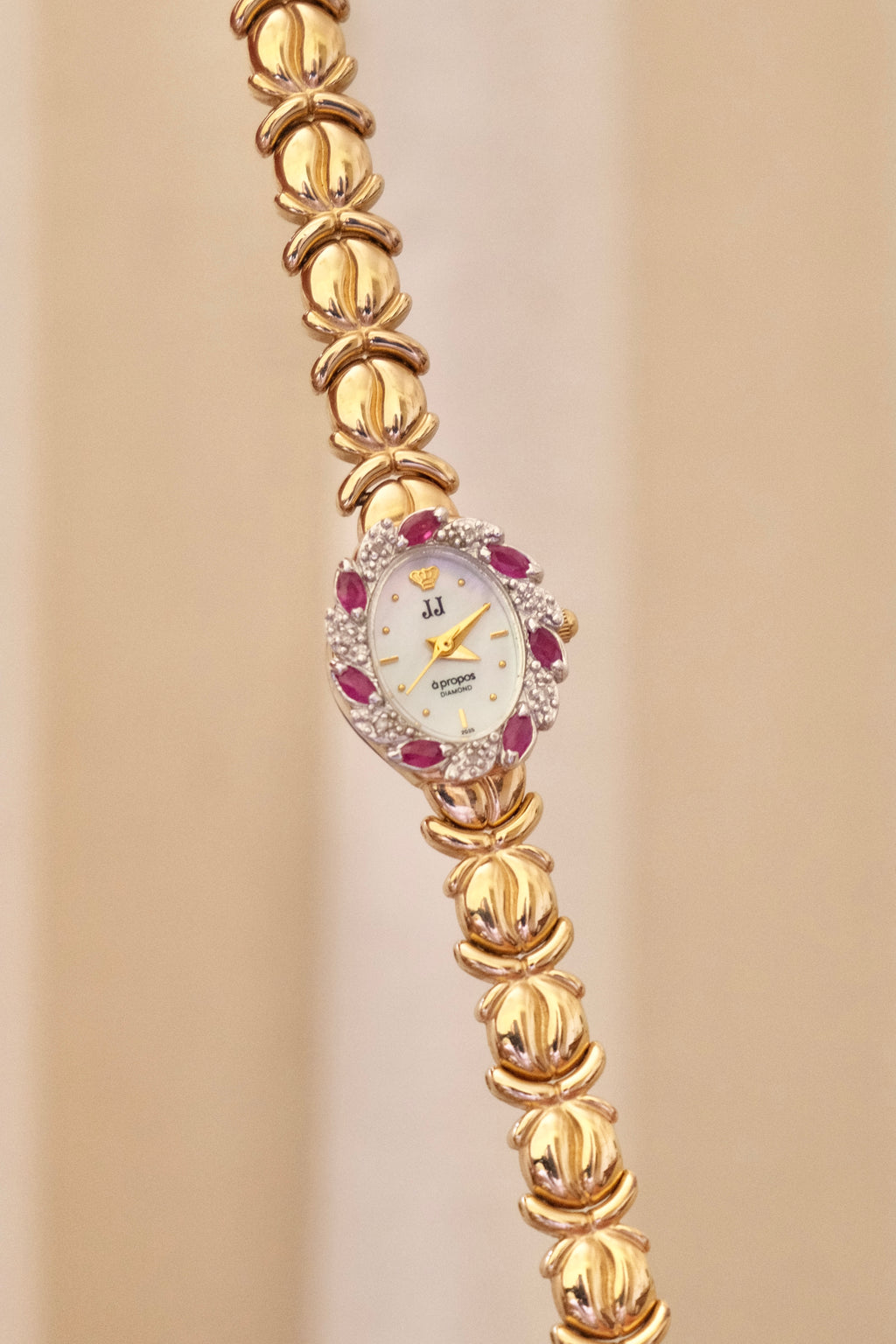 Vintage Jules Jürgensen Ladies Diamond and Ruby Cocktail Watch