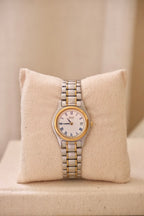 Vintage Ladies Two Tone Seiko Date Wristwatch Working