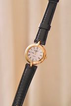 1990s Raymond Weil Geneve Petite Gold Plated Watch Roman Numerals Quartz Swiss Dress Watch Women