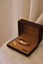 1990 Vintage Ladies Seiko Lassale Gold Tank Watch Box & Papers