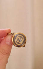 Early 80s Gucci Gold Plated Sphere Pendant Watch Manual Wind, Working