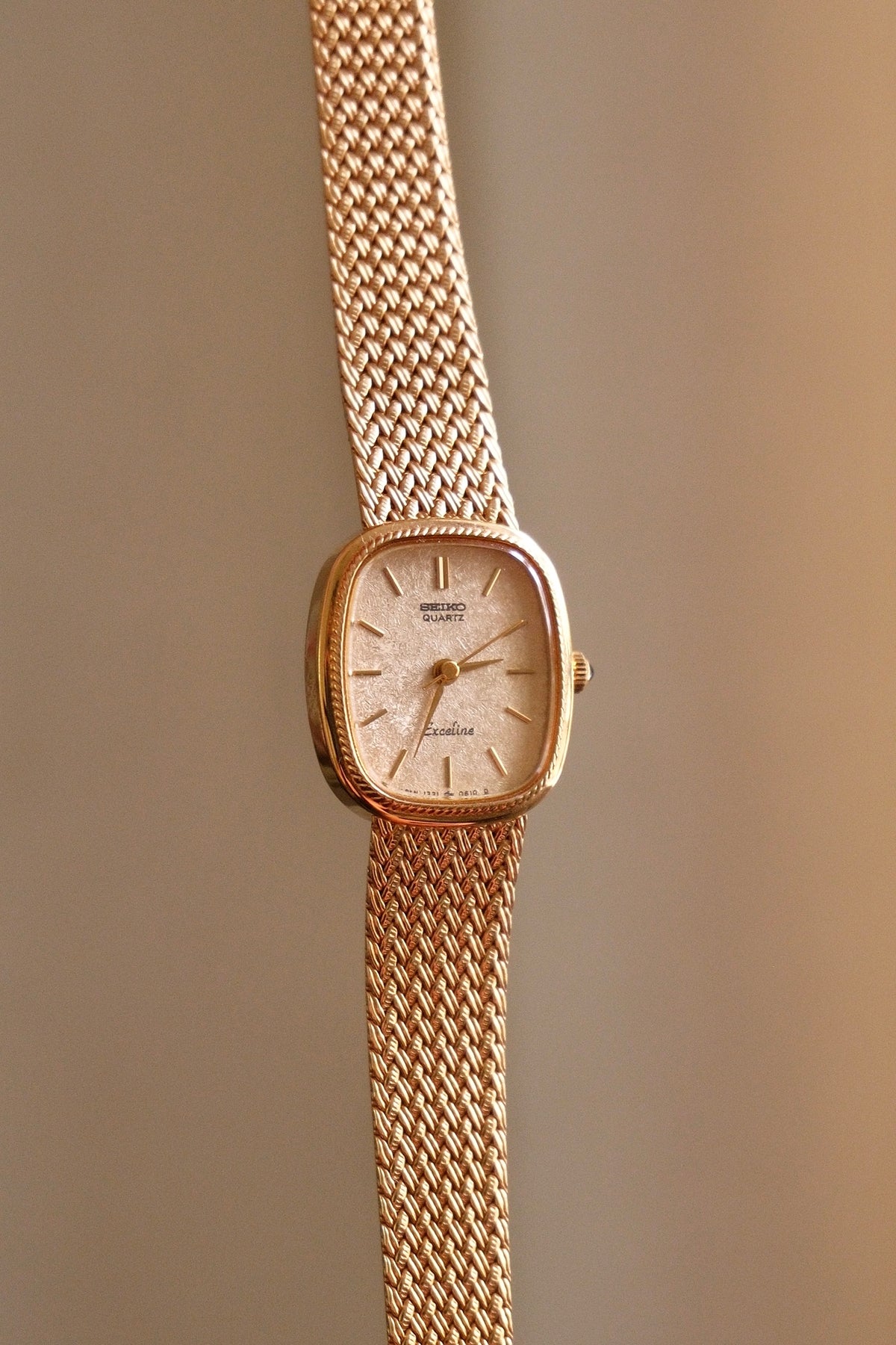 Vintage 90s Gold Plated Ladies Seiko Exceline Quartz Watch
