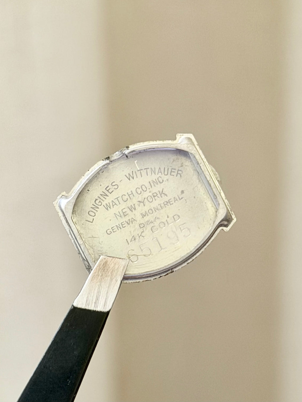 Rare Vintage Longines 14K White Gold Diamond Ladies Watch – Art Deco Style 1950s Swiss 17 Jewel Manual Wind Wristwatch