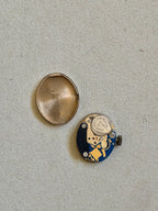 1980s Vintage 9ct Yellow Gold Sovereign quartz dress watch with an oval case and a textured link bracelet