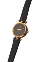 1990s Ladies Vintage 2000L Gucci Gold Leather Wristwatch Working