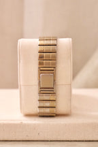 Rare Collectible Vintage 1990s Seiko Rivoli Quartz Watch Gold Asymmetrical Bracelet