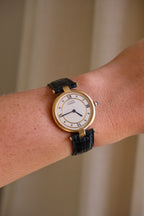 Vintage 1980s Cartier Must de Cartier Vendôme Vermeil Quartz Watch | 18K Gold-Plated 925 Sterling Silver | Red Cartier Pouch Included