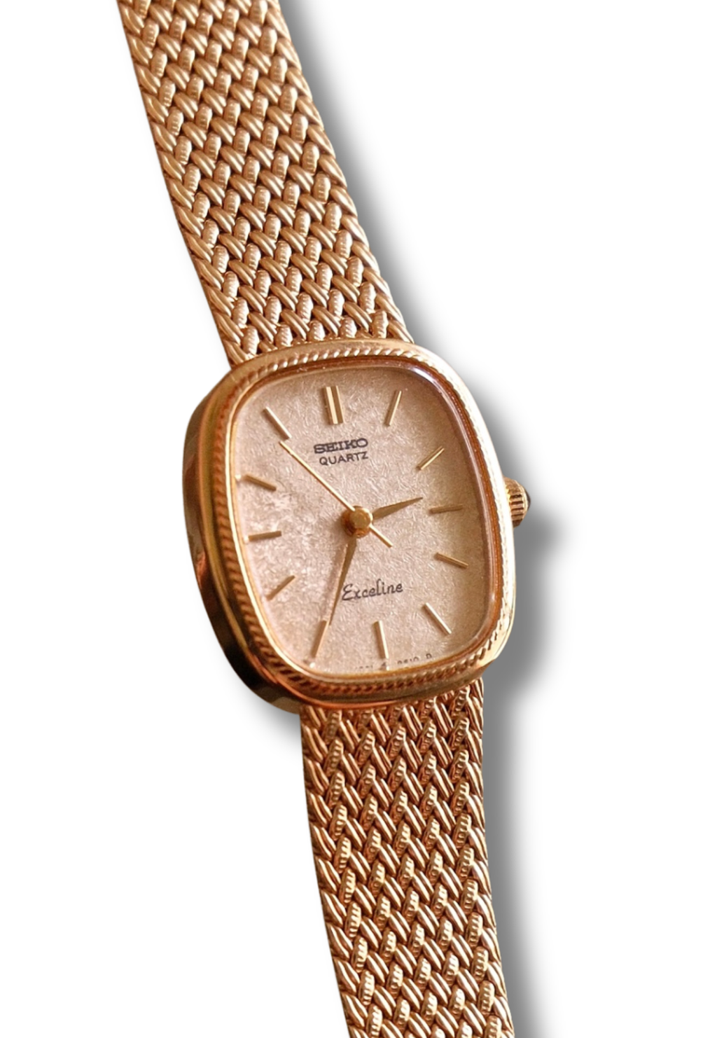 Vintage 90s Gold Plated Ladies Seiko Exceline Quartz Watch