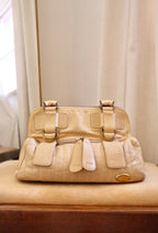 Chloe Vintage Butter Yellow / Tan  Bay Bag Soft Leather shoulder bag