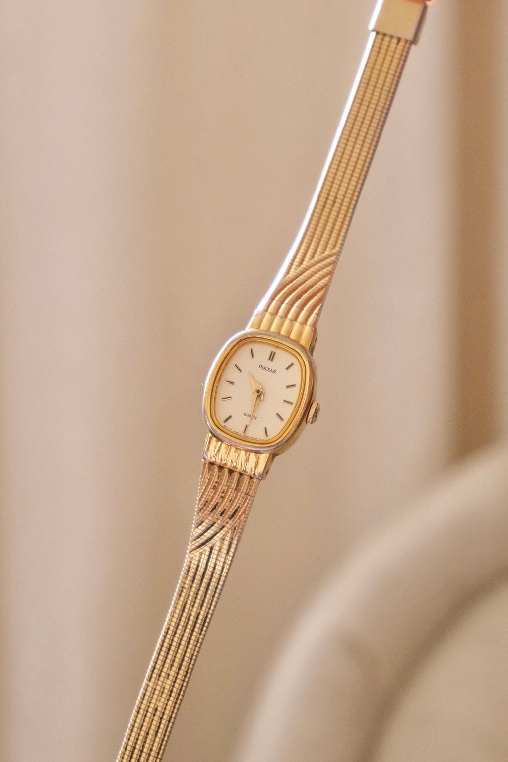 Vintage Ladies Gold Pulsar Watch Working
