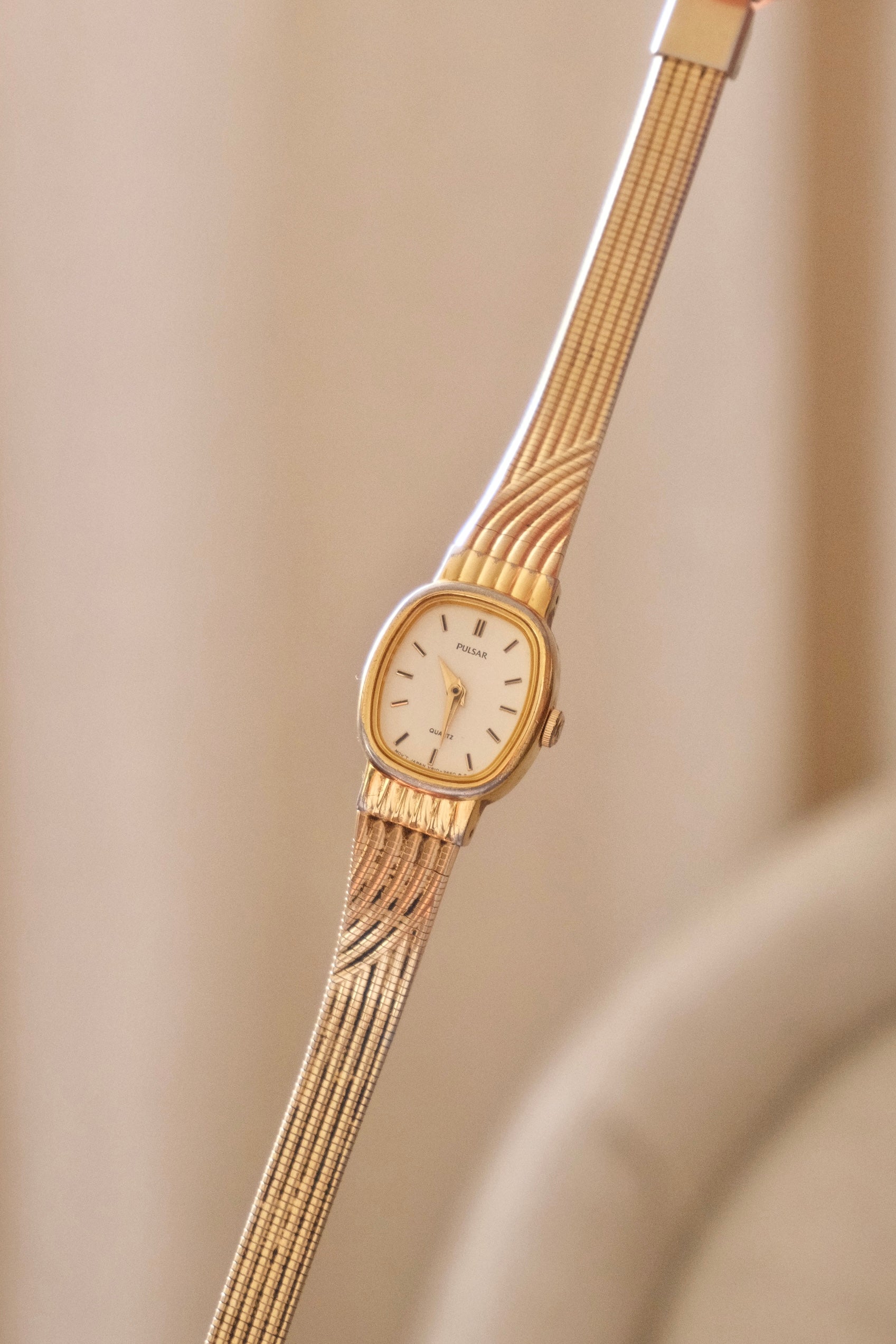 Vintage Ladies Gold Pulsar Watch Working