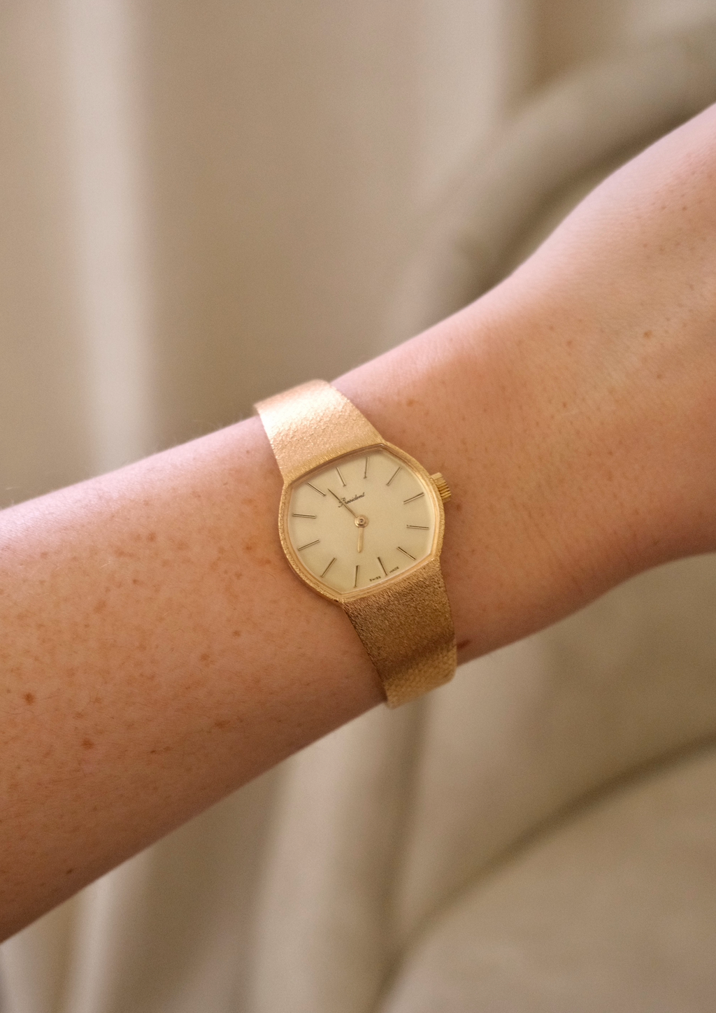 Vintage President 60/70s Gold Ladies Swiss Made Mechanical Watch in Box Working