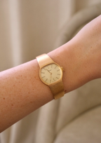 Vintage President 60/70s Gold Ladies Swiss Made Mechanical Watch in Box Working