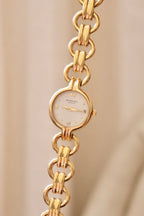 Vintage Ladies' Gold-Plated Raymond Weil Quartz Watch - Round Dial