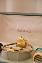RARE Vintage Gucci Interchangeable Bezel Watch FULL BEZEL set with Box