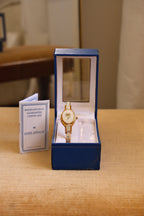 Vintage André Mouche Swiss Peek-a-Boo Cocktail Watch Enamel Bangle, Quartz