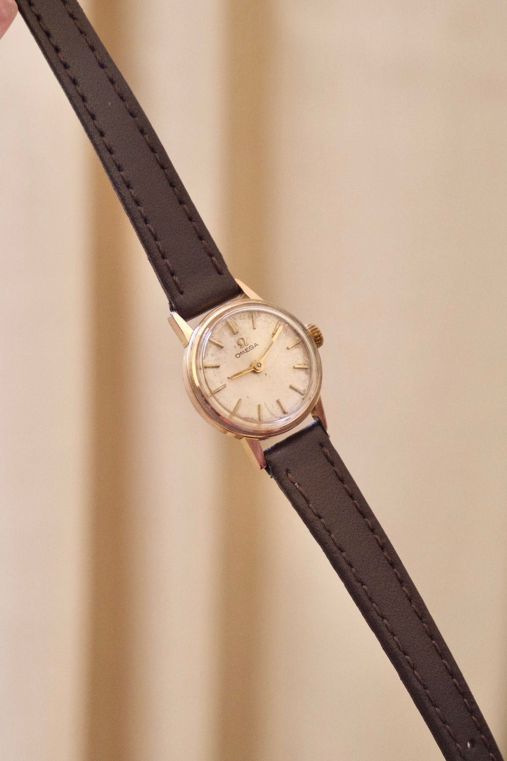 Vintage 1960 Omega Ladies Manual Wind Watch Gold Plated Swiss Wrist Watch Working