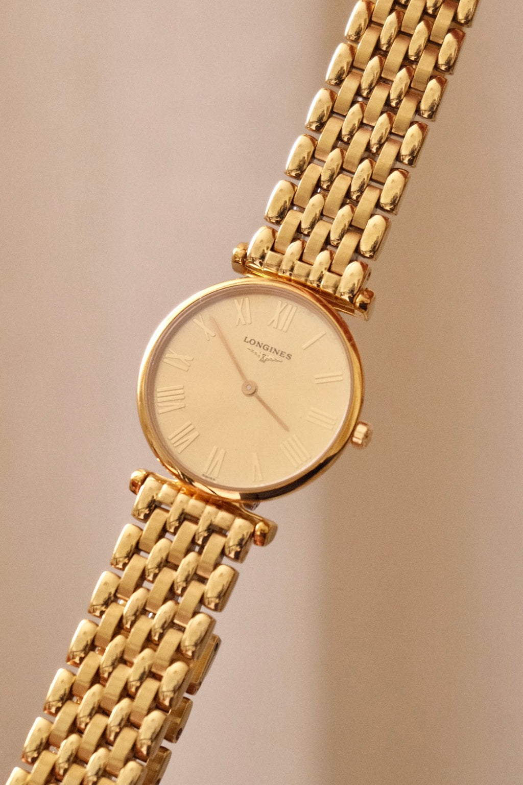 Near Mint 80s / 90s Gold Plated Longines La Grande Classique Watch Working