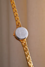 Rare Vintage 80s Marcel Drucker Oval Diamond Gold Cocktail Watch with Box & Papers