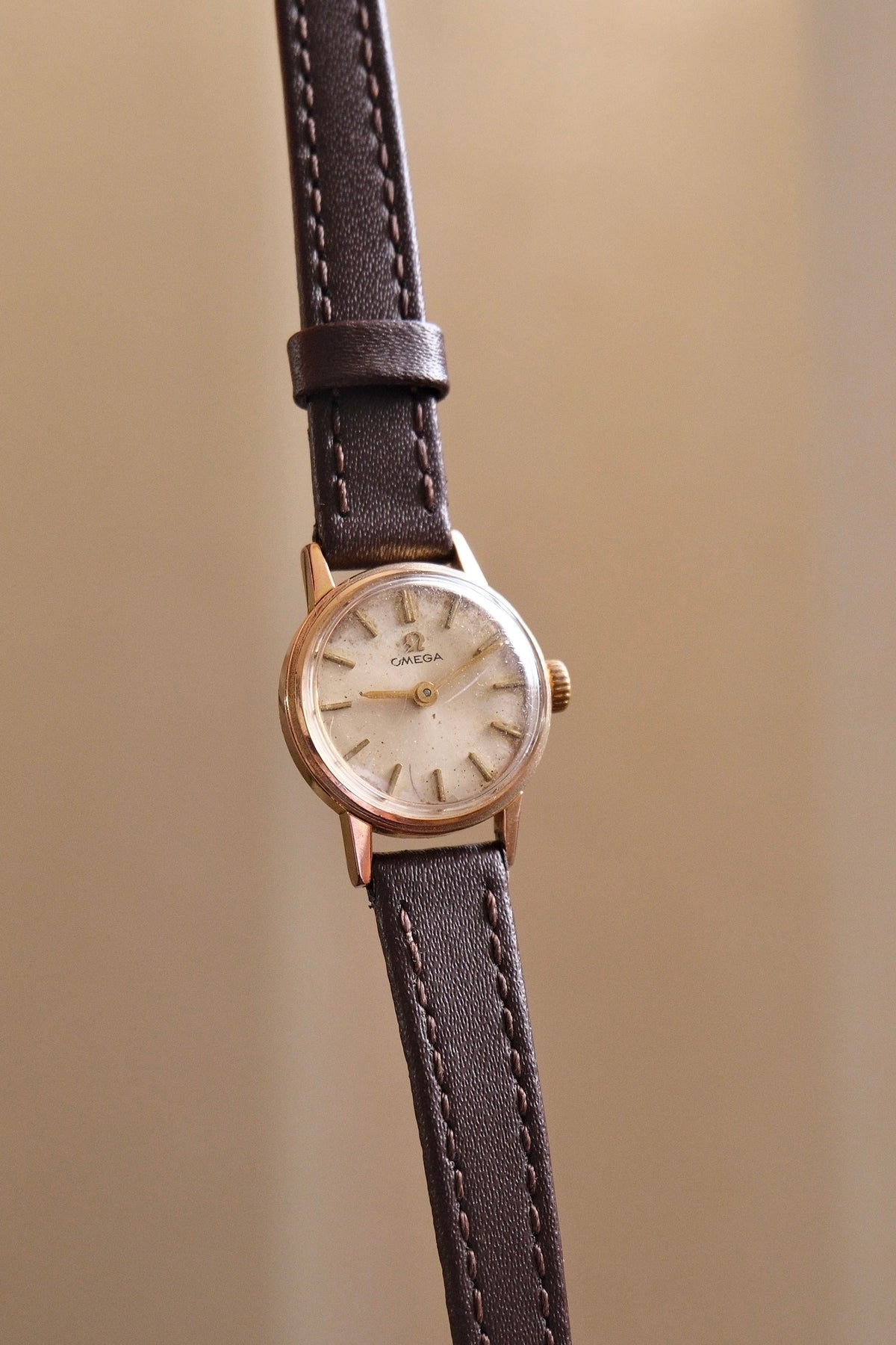 Vintage 1960 Omega Ladies Manual Wind Watch Gold Plated Swiss Wrist Watch Working