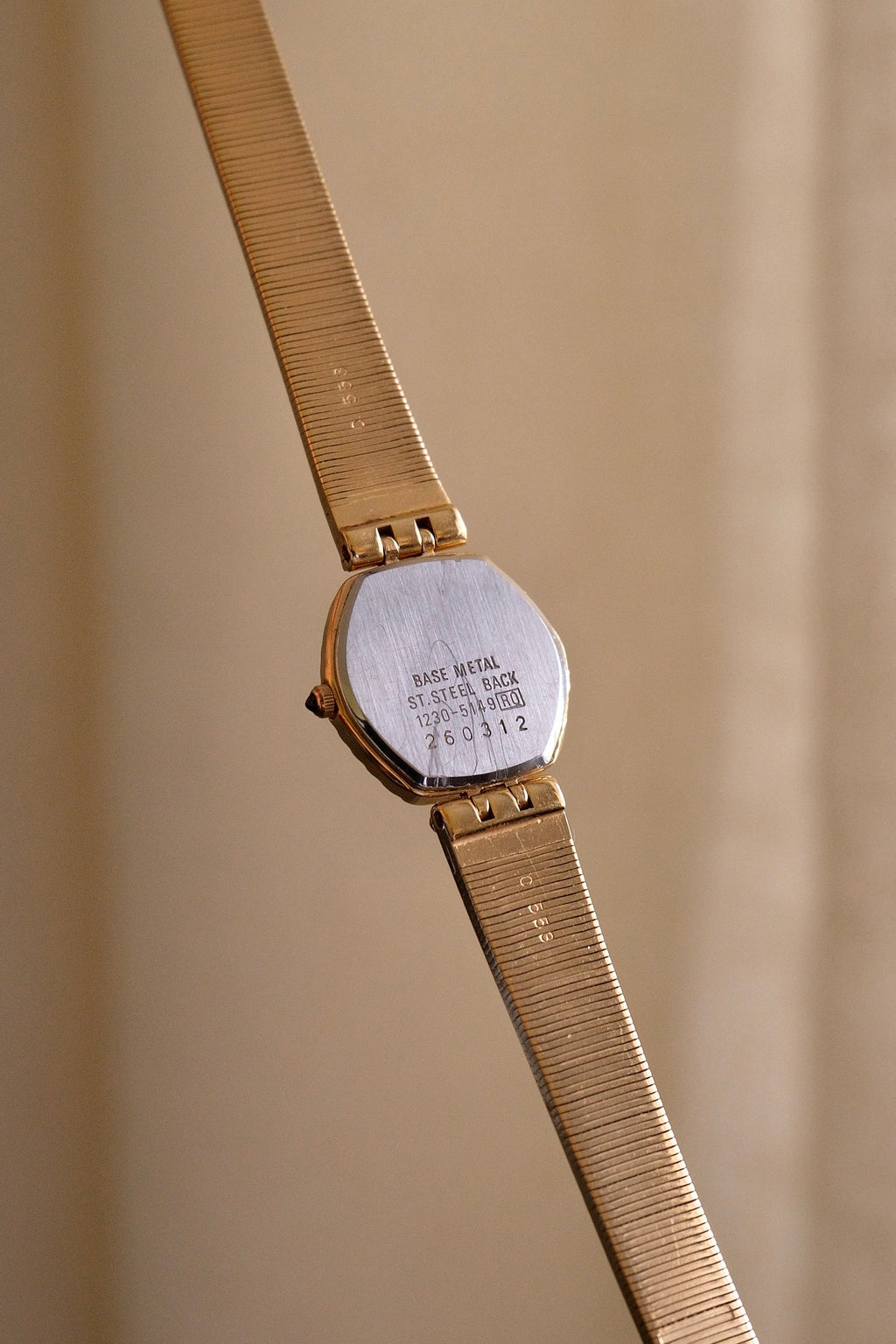 Rare Slim 90s Ladies Seiko Lassale Gold Watch and Cabochon Crown