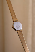 Rare Slim 90s Ladies Seiko Lassale Gold Watch and Cabochon Crown