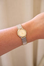 Vintage 90s Yves Saint Laurent Ladies' Quartz Watch - Silver-Tone Bracelet