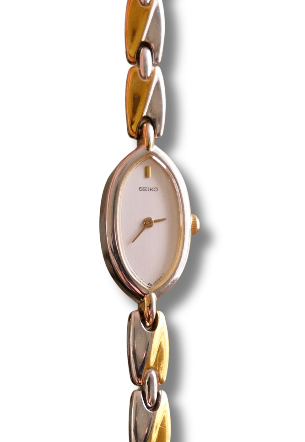 Petite Vintage 1990s Gold-Plated Ladies' Seiko Two Tone Quartz Watch