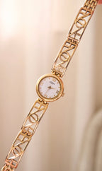 90s Rotary Vintage Ladies Gold Watch Fancy Links Working