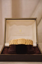 Vintage H. Samuel Hidden Watch Bracelet | Ladies Secret Watch | Gold Tone Jewelry Watch | Original Box | 1970s Working