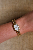 Vintage 90s Ladies Gold-Plated Raymond Weil Quartz Watch Working