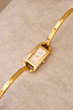 Vintage Ladies Gold 90s Rotary Watch Bangle Style Working