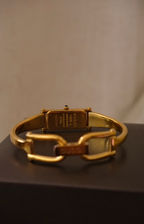 Vintage Ladies 1500L Gold Horsebit Gucci Watch in Box Working