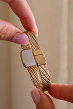 Vintage 80s Petite Ladies Gold Seiko Lassale Watch Champagne Dial