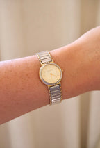 Vintage 90s Yves Saint Laurent Ladies' Quartz Watch - Silver-Tone Bracelet