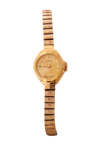 Vintage Ladies Oris Gold Plated Watch with a Stretch Band Manual Wind Working