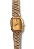 Vintage 80s Petite Ladies Gold Seiko Lassale Watch Champagne Dial