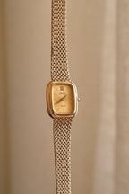 Vintage 80s Petite Ladies Gold Seiko Lassale Watch Champagne Dial