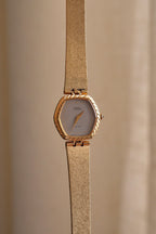 Rare Slim 90s Ladies Seiko Lassale Gold Watch and Cabochon Crown