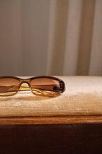 Vintage Gucci Ladies Tortoise Shell Gradient Lens Eyewear Sunglasses with Case
