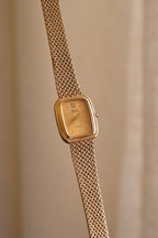Vintage 80s Petite Ladies Gold Seiko Lassale Watch Champagne Dial